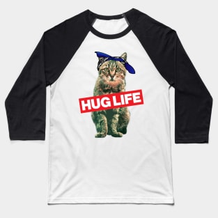 Hug Life Kitty Cat Thug Gangsta' Kitty Cat Baseball T-Shirt